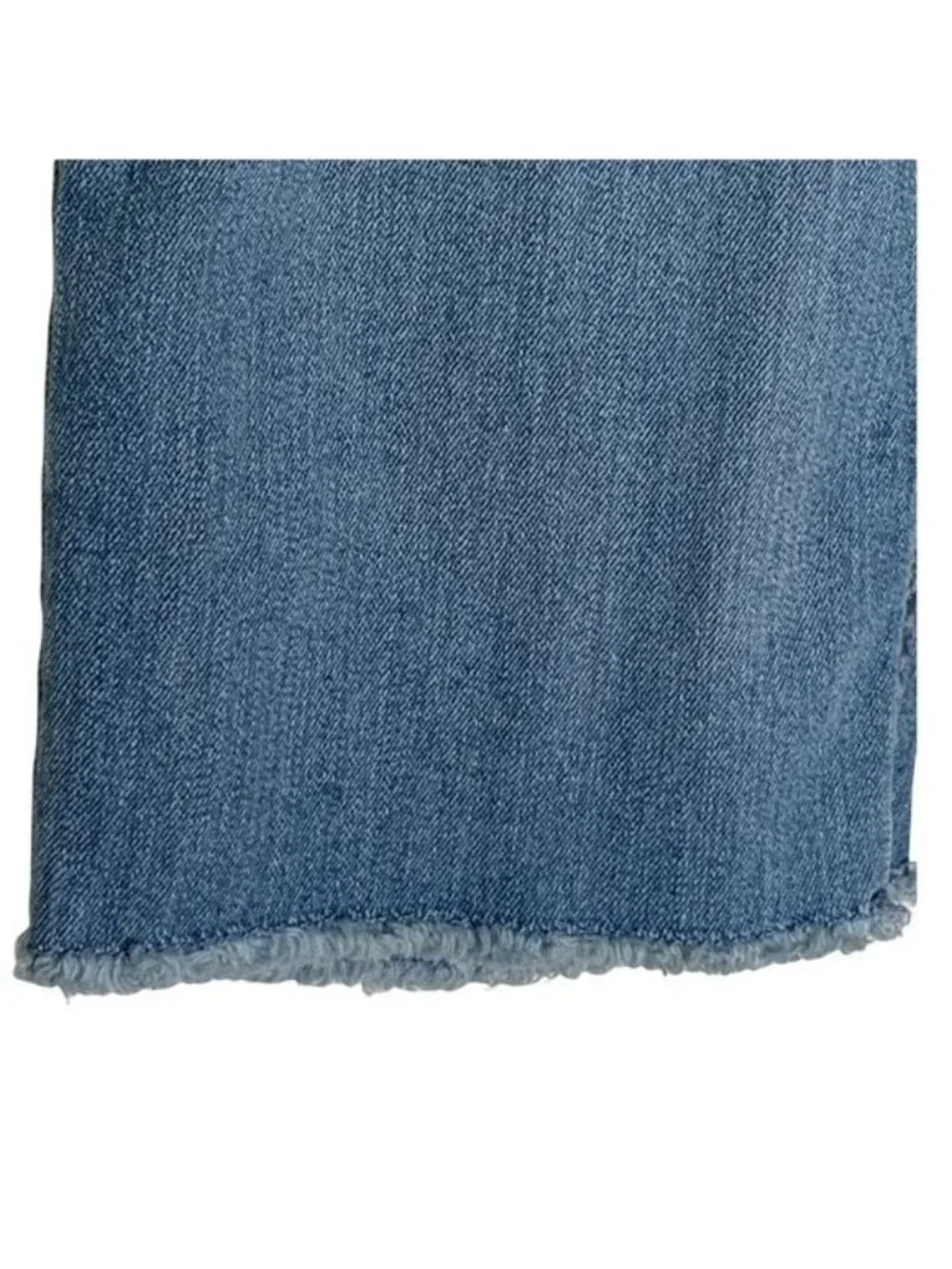 Levi's Girls Bermuda Denim Shorts Size 12 Blue Distressed Raw Hem